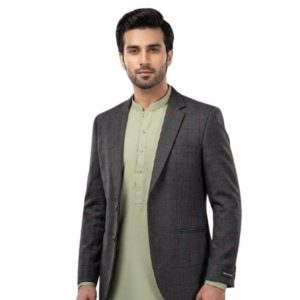 mens tweed brown check coat