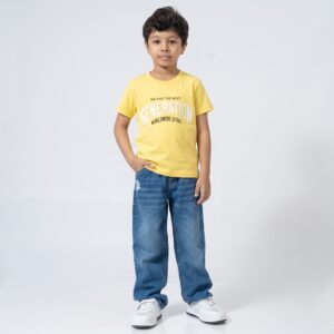Kids' "Next Generation" Graphic Tee – Soft Pastel Yellow