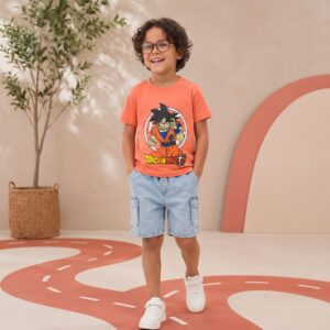 Boys' Anime Graphic T-Shirt | Dragon Ball Super Goku Orange T-Shirt